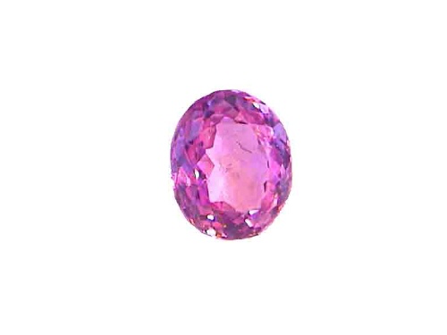Tourmaline rose du Brésil, taille ovale